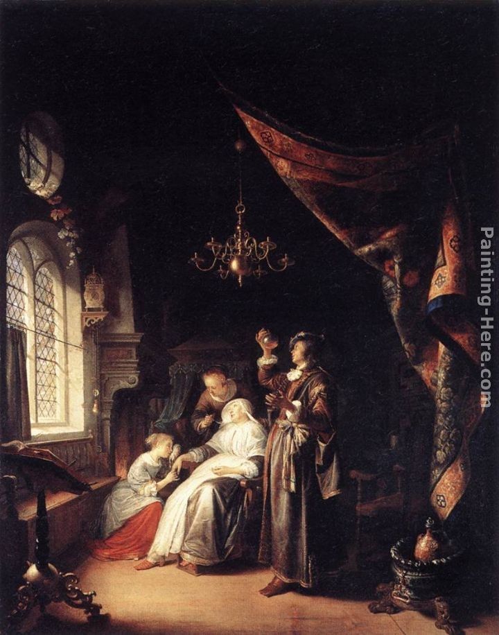 Gerrit Dou The Dropsical Woman